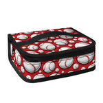 Red Baseball Pattern Print Small Lunch Bag