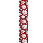 Red Baseball Pattern Print Table Runner