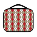 Red Beige And White Argyle Pattern Print Classic Bible Case