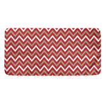 Red Beige And White Chevron Print Towel