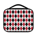 Red Black And White Argyle Pattern Print Classic Bible Case