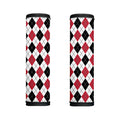 Red Black And White Argyle Pattern Print Handle Covers
