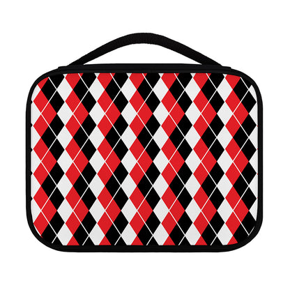 Red Black And White Argyle Print Classic Bible Case