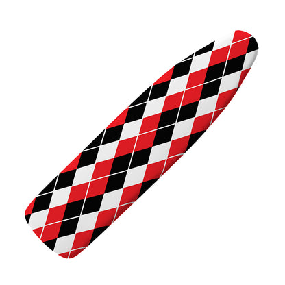 Red Black And White Argyle Print Ironing Board Cover