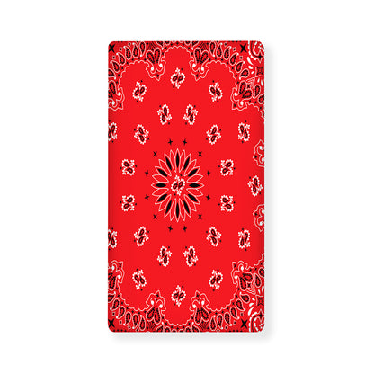 Red Black And White Bandana Print Baby Crib Sheet