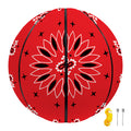 Red Black And White Bandana Print Basketball