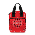 Red Black And White Bandana Print Bible Tote Bag
