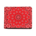 Red Black And White Bandana Print Bifold Wallet