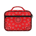 Red Black And White Bandana Print Briefcase Bible Bag