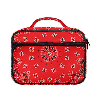 Red Black And White Bandana Print Briefcase Bible Bag