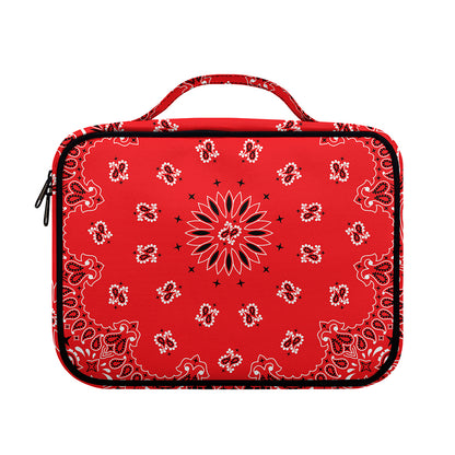 Red Black And White Bandana Print Briefcase Bible Bag