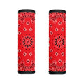 Red Black And White Bandana Print Handle Covers