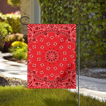 Red Black And White Bandana Print House Flag