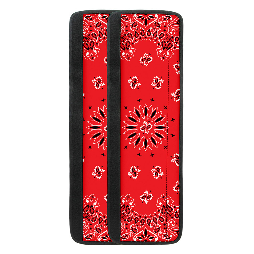 Red Black And White Bandana Print Refrigerator Handle Covers