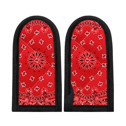 Red Black And White Bandana Print Skillet Handle Cover