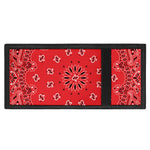 Red Black And White Bandana Print Trifold Wallet