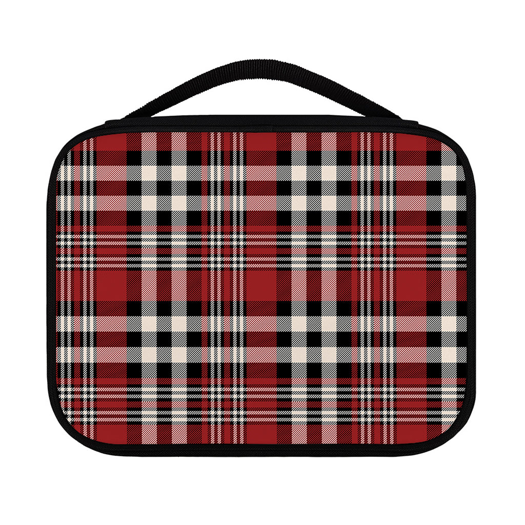 Red Black And White Border Tartan Print Classic Bible Case