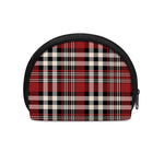 Red Black And White Border Tartan Print Coin Purse
