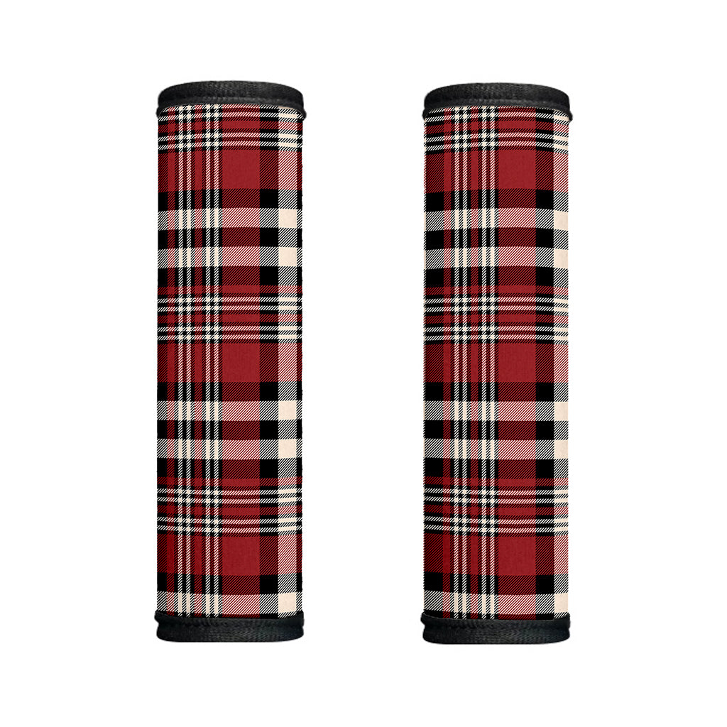 Red Black And White Border Tartan Print Handle Covers