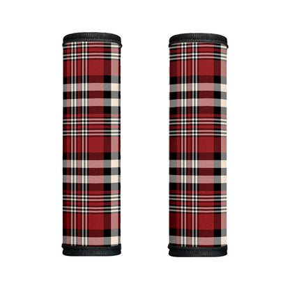 Red Black And White Border Tartan Print Handle Covers