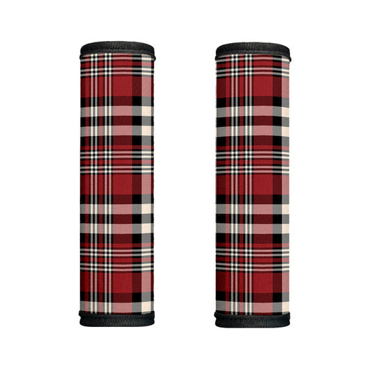 Red Black And White Border Tartan Print Handle Covers
