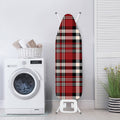 Red Black And White Border Tartan Print Ironing Board Cover