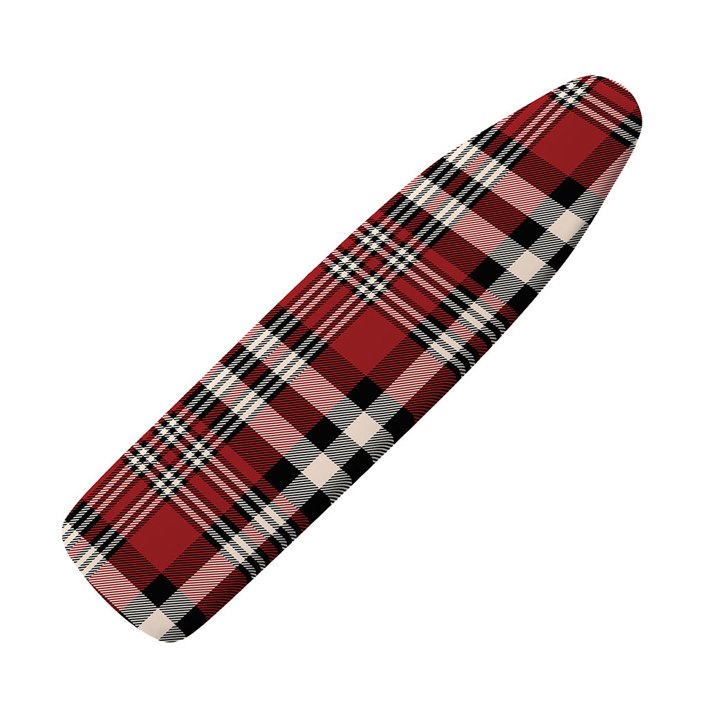 Red Black And White Border Tartan Print Ironing Board Cover