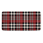 Red Black And White Border Tartan Print Towel