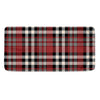 Red Black And White Border Tartan Print Towel