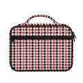 Red Black And White Houndstooth Print Briefcase Bible Bag