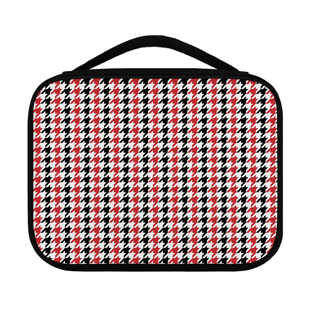 Red Black And White Houndstooth Print Classic Bible Case