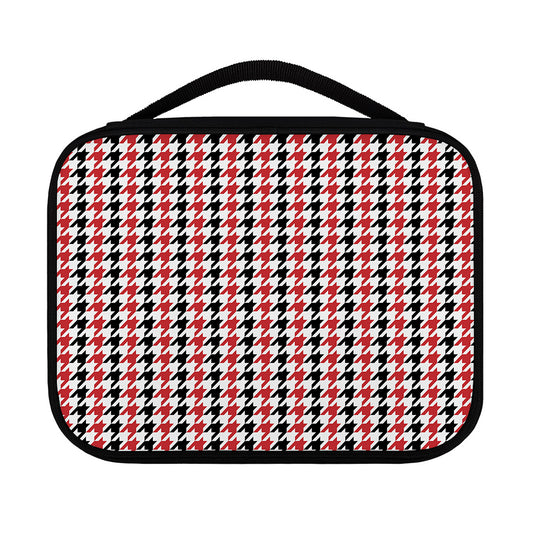 Red Black And White Houndstooth Print Classic Bible Case