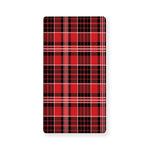 Red Black And White Scottish Plaid Print Baby Crib Sheet