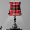 Red Black And White Scottish Plaid Print Bell Lamp Shade