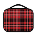 Red Black And White Scottish Plaid Print Classic Bible Case