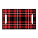 Red Black And White Scottish Plaid Print Golf Cart Seat Cover