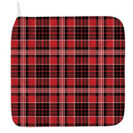 Red Black And White Scottish Plaid Print Hand Towel