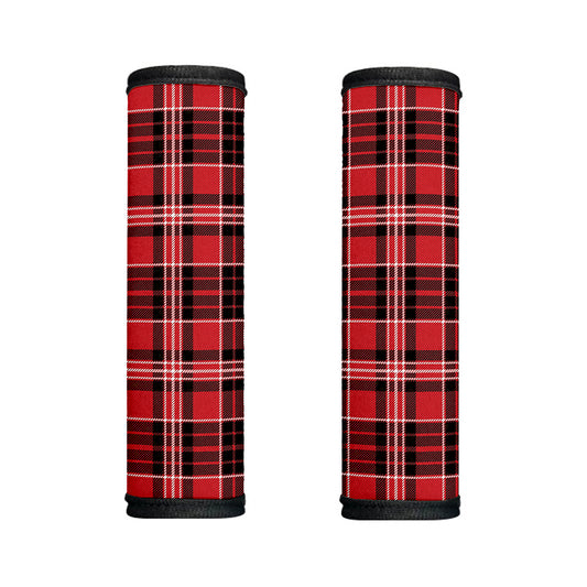 Red Black And White Scottish Plaid Print Handle Covers
