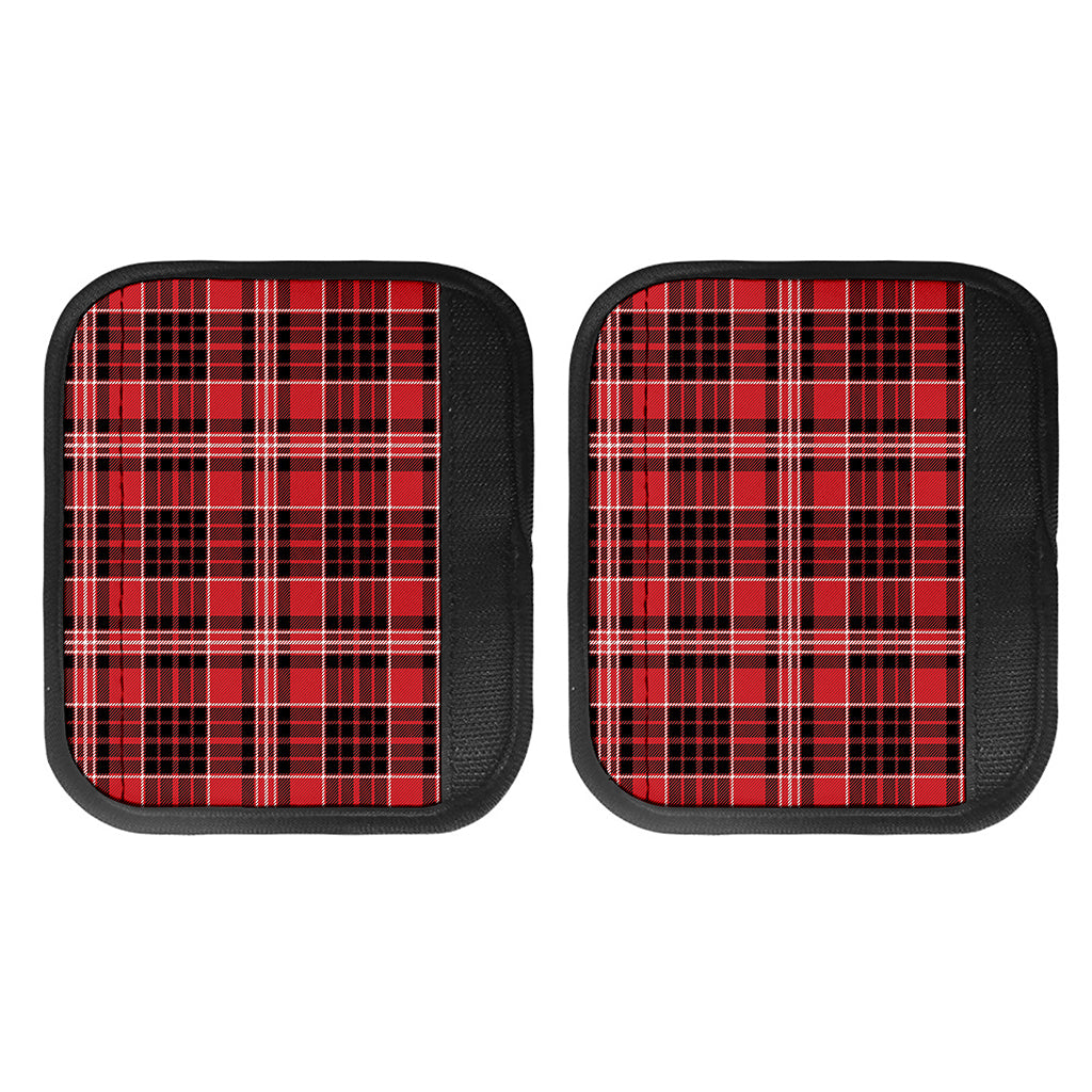 Red Black And White Scottish Plaid Print Handle Covers