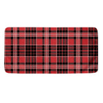 Red Black And White Scottish Plaid Print Towel