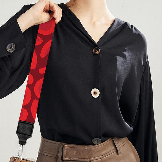 Red Blood Cells Pattern Print Bag Strap