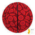 Red Blood Cells Pattern Print Basketball