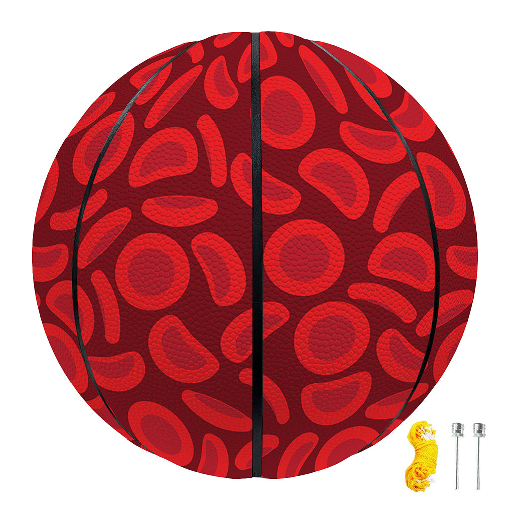 Red Blood Cells Pattern Print Basketball