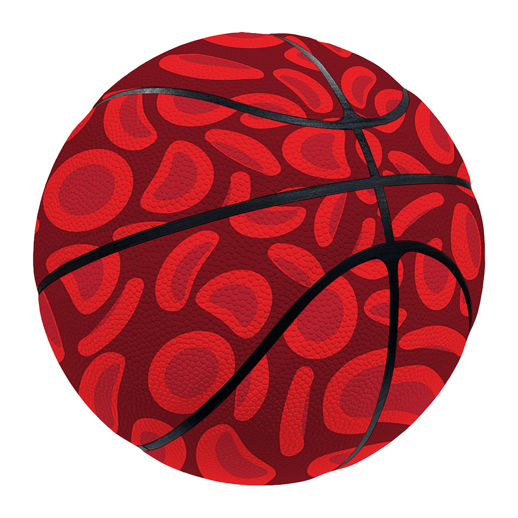 Red Blood Cells Pattern Print Basketball
