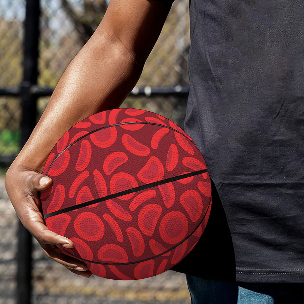 Red Blood Cells Pattern Print Basketball