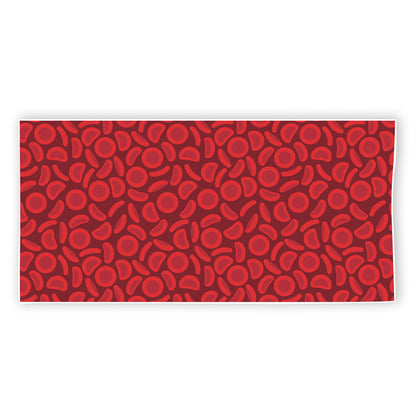 Red Blood Cells Pattern Print Beach Towel