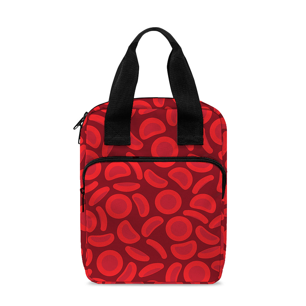 Red Blood Cells Pattern Print Bible Tote Bag