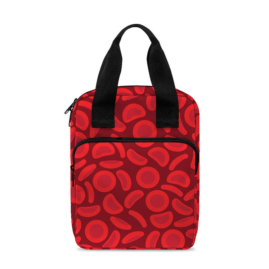Red Blood Cells Pattern Print Bible Tote Bag