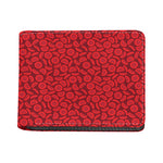 Red Blood Cells Pattern Print Bifold Wallet