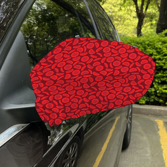 Red Blood Cells Pattern Print Car Side Mirror Covers